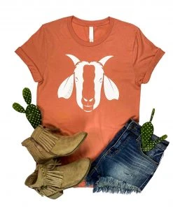 The Cinchy Cowgirl CLOSEOUT- Sunset Goat Short Sleeve Graphic Tee