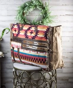 Hopofly Handbags & Wallets Sunset Hues Aztec Weekender Bag