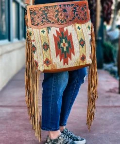 Myra Sunshine Days Aztec Fringe Handbag