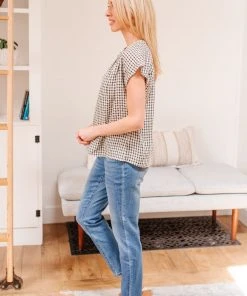 Ave Shops Sunshine Picnic Top - Stylish Short Sleeve Top for Women 26 Ave Shops Sunshine Picnic Top Clothing