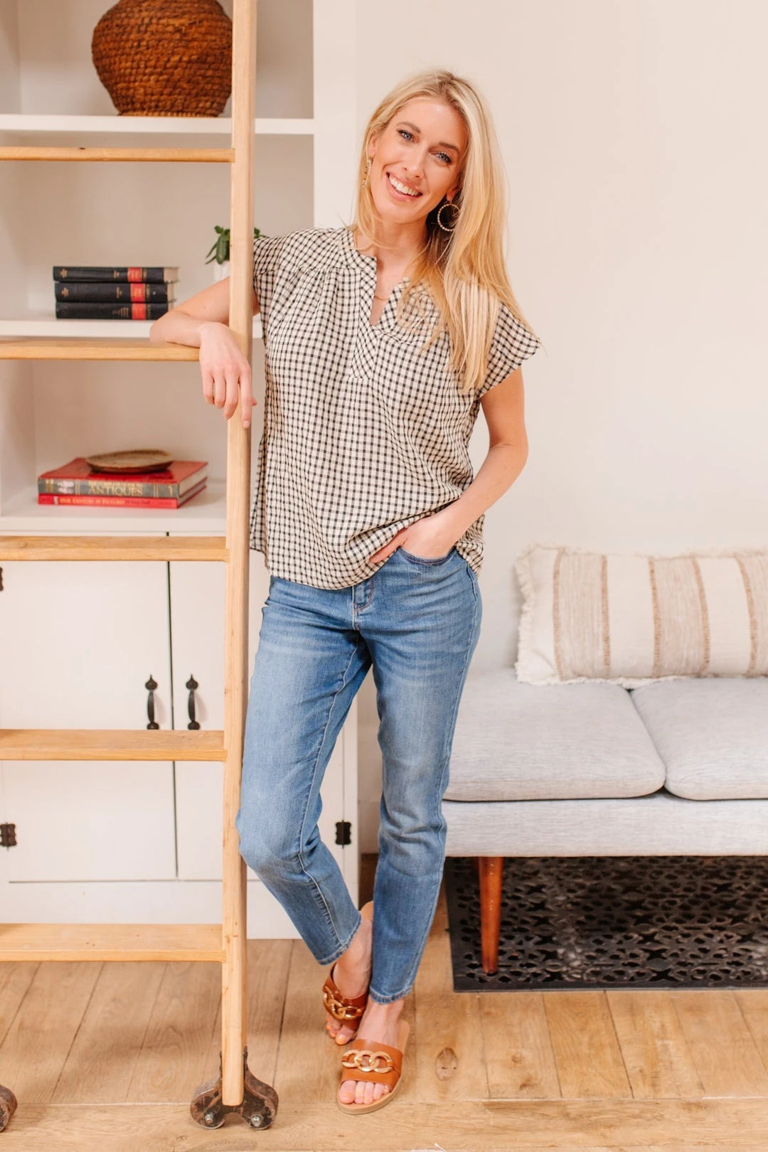 Ave Shops Sunshine Picnic Top - Stylish Short Sleeve Top for Women 4 Ave Shops Sunshine Picnic Top Clothing