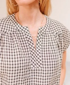 Ave Shops Sunshine Picnic Top - Stylish Short Sleeve Top for Women 22 Ave Shops Sunshine Picnic Top Clothing