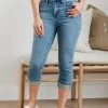 Ave Shops Suzie Mid-Rise Cuffed Capris Bottoms & Jeans