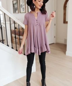 Ave Shops Clothing Sweet Breeze Tunic Dress In Lavender