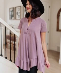 Ave Shops Clothing Sweet Breeze Tunic Dress In Lavender