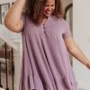 Ave Shops Lavender Sweet Breeze Tunic Dress | Short Sleeve Tops for Women 1 Ave Shops Clothing Sweet Breeze Tunic Dress In Lavender