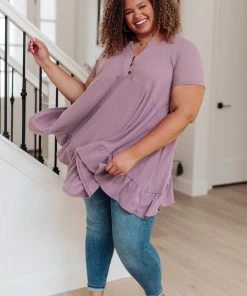 Ave Shops Clothing Sweet Breeze Tunic Dress In Lavender