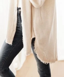 Ave Shops Sweet Kiss Shacket in Natural - Long Sleeve Tops for Women 23 Ave Shops Sweet Kiss Shacket In Natural