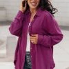 Ave Shops Sweet Kiss Shacket In Mulberry Clothing