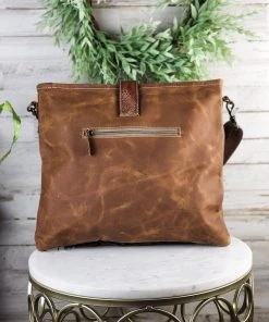 Myra Sweet Sunflower Cowhide Handbag