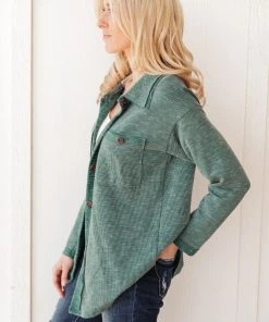 Ave Shops Take Me Back Shacket In Vintage Olive