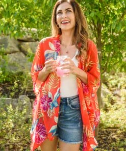 Ave Shops Take Me Tropical Kimono