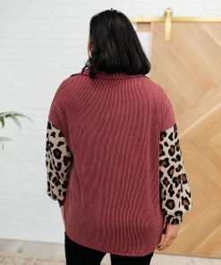 Ave Shops Long Sleeve Tops Take On Me Shacket In Burgundy