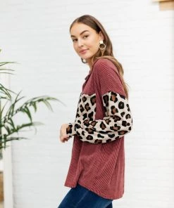 Ave Shops Long Sleeve Tops Take On Me Shacket In Burgundy
