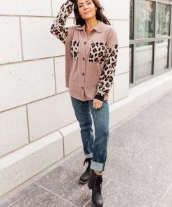 Ave Shops Clothing Take On Me Shacket In Mocha