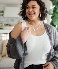 Ave Shops Clothing Take U There Tank In White