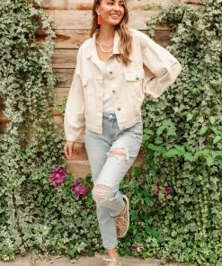 Ave Shops Take The Train Denim Jacket - Stylish Outerwear for Women 33 Ave Shops Take The Train Denim Jacket