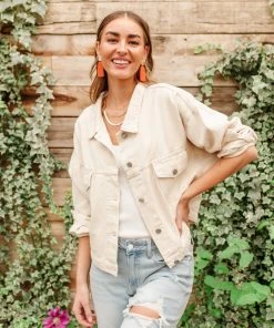 Ave Shops Take The Train Denim Jacket - Stylish Outerwear for Women 41 Ave Shops Take The Train Denim Jacket