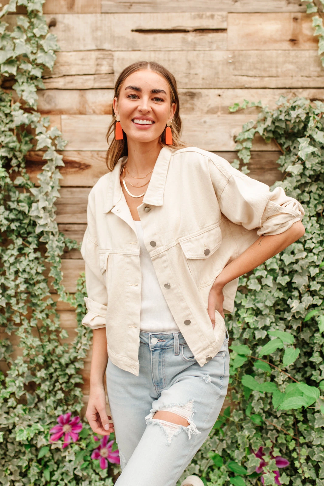 Ave Shops Take The Train Denim Jacket - Stylish Outerwear for Women 14 Ave Shops Take The Train Denim Jacket