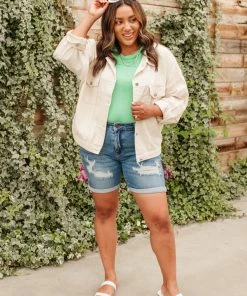 Ave Shops Take The Train Denim Jacket - Stylish Outerwear for Women 44 Ave Shops Take The Train Denim Jacket