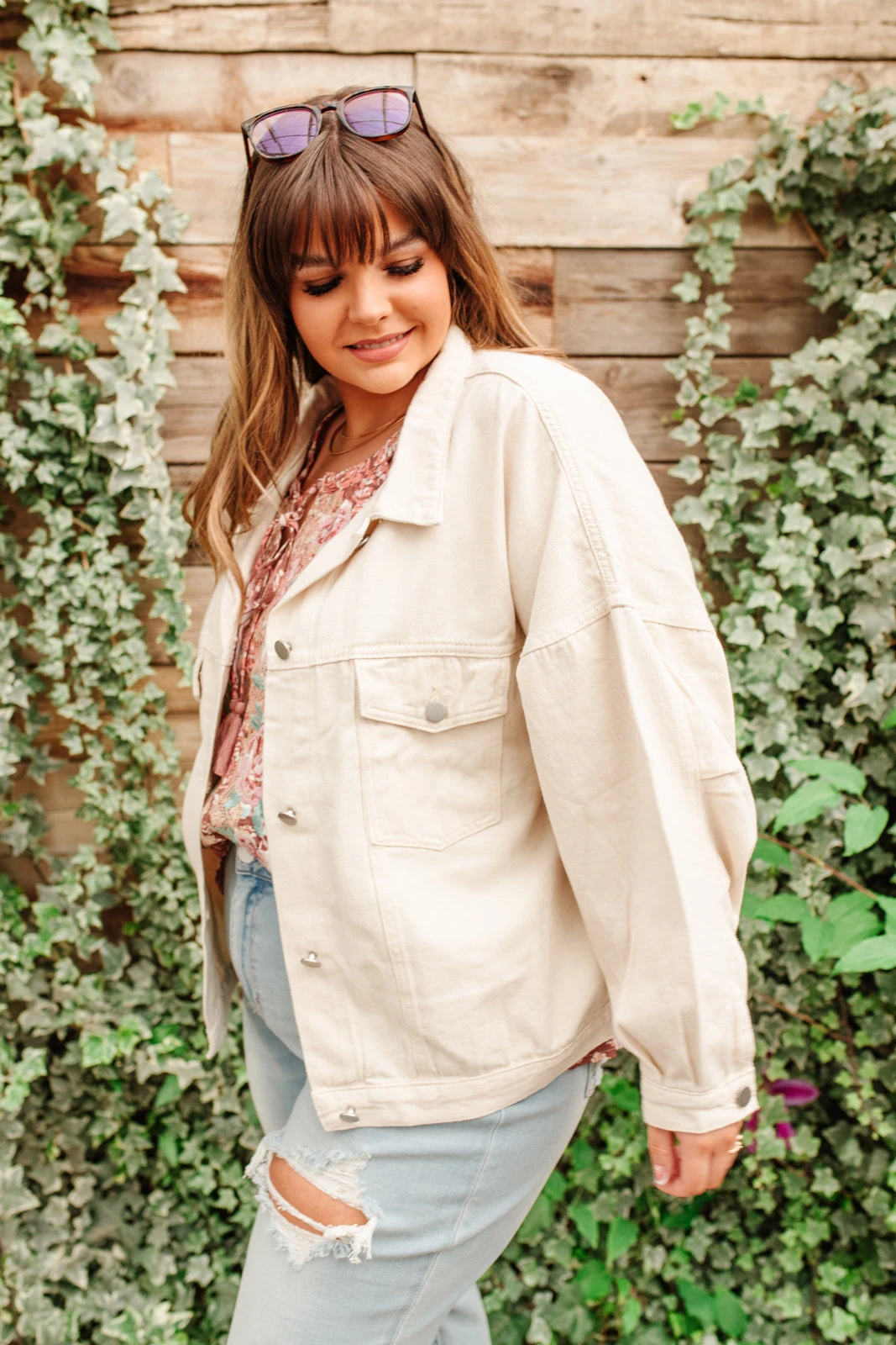 Ave Shops Take The Train Denim Jacket - Stylish Outerwear for Women 24 Ave Shops Take The Train Denim Jacket