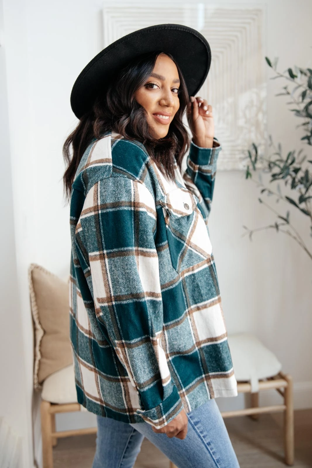 Ave Shops Long Sleeve Tall Pines Plaid Shacket - Stylish Cardigan for Women 8 Ave Shops Long Sleeve Tops Tall Pines Plaid Shacket