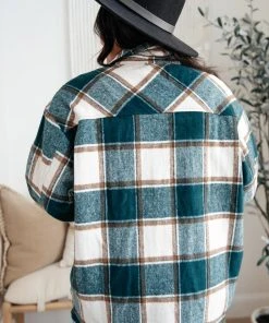Ave Shops Long Sleeve Tall Pines Plaid Shacket - Stylish Cardigan for Women 26 Ave Shops Long Sleeve Tops Tall Pines Plaid Shacket