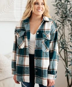 Ave Shops Long Sleeve Tall Pines Plaid Shacket - Stylish Cardigan for Women 28 Ave Shops Long Sleeve Tops Tall Pines Plaid Shacket
