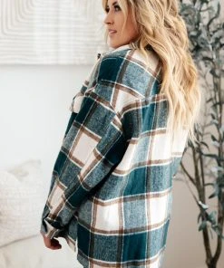 Ave Shops Long Sleeve Tall Pines Plaid Shacket - Stylish Cardigan for Women 30 Ave Shops Long Sleeve Tops Tall Pines Plaid Shacket