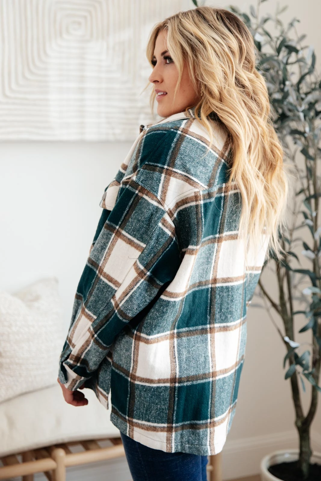 Ave Shops Long Sleeve Tall Pines Plaid Shacket - Stylish Cardigan for Women 14 Ave Shops Long Sleeve Tops Tall Pines Plaid Shacket