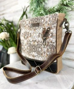 Sixtease Tan Vintage Desert Crossbody Handbag Handbags & Wallets