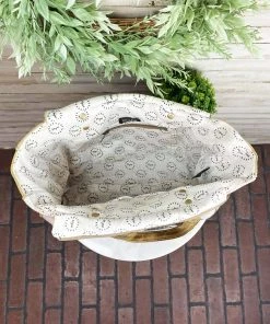 Myra Handbags & Wallets Tan & Pastel Pink Aztec Weekender Handbag