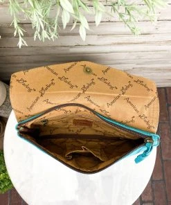 American Darling Teal Embossed Envelope Handbag | MEGA SALE | Stylish & Elegant -The Cinchy Cowgirl Store TealEmbossedEnvelopeHandbag5 1080x