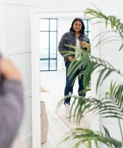 Ave Shops Clothing Tell Me After School Shacket In Gunmetal