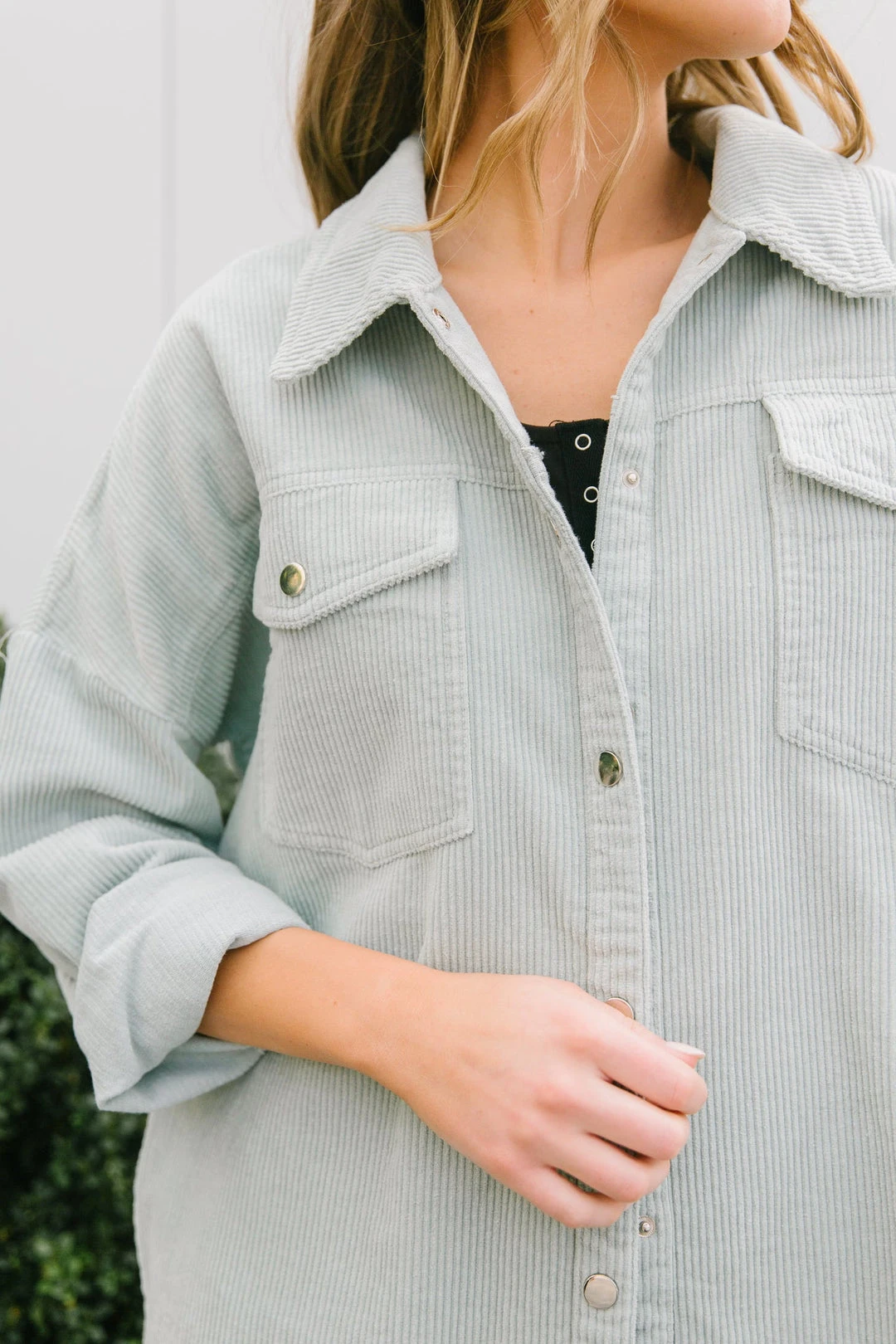 Ave Shops Tell Me After School Shacket In Mist - Stylish Long Sleeve Top for Women 7 Ave Shops Tell Me After School Shacket In Mist