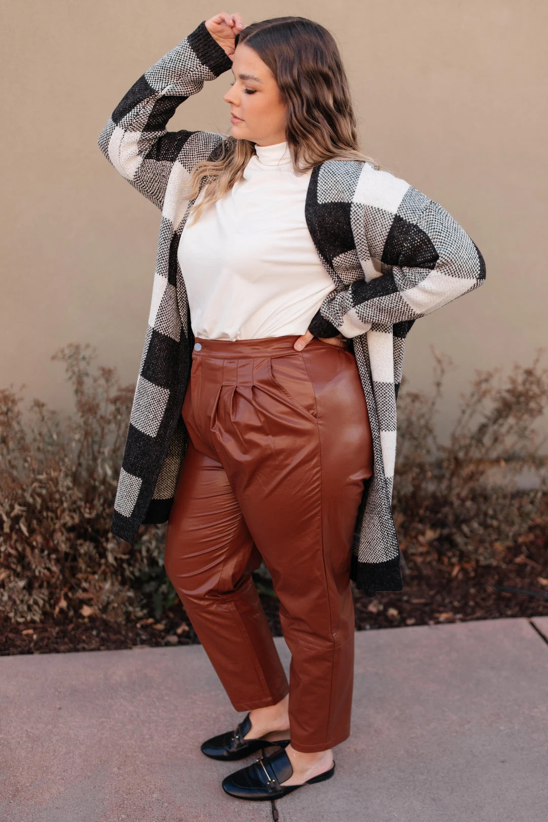 Ave Shops The Checkmate Cardigan | Stylish Women's Sweater | Outerwear & Tops 8 Ave Shops The Checkmate Cardigan Clothing