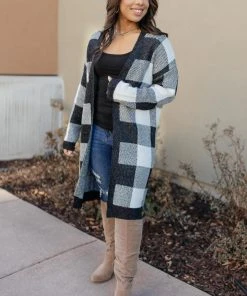 Ave Shops The Checkmate Cardigan | Stylish Women's Sweater | Outerwear & Tops 22 Ave Shops The Checkmate Cardigan Clothing