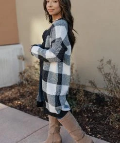 Ave Shops The Checkmate Cardigan | Stylish Women's Sweater | Outerwear & Tops 21 Ave Shops The Checkmate Cardigan Clothing