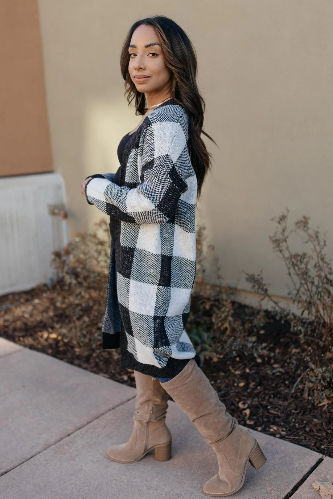 Ave Shops The Checkmate Cardigan | Stylish Women's Sweater | Outerwear & Tops 11 Ave Shops The Checkmate Cardigan Clothing