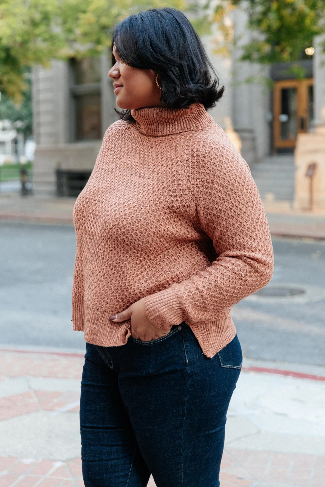 Ave Shops The Kelsey Sweater In Ginger - Cozy Cardigan for Women | Outerwear & Tops 14 Ave Shops The Kelsey Sweater In Ginger