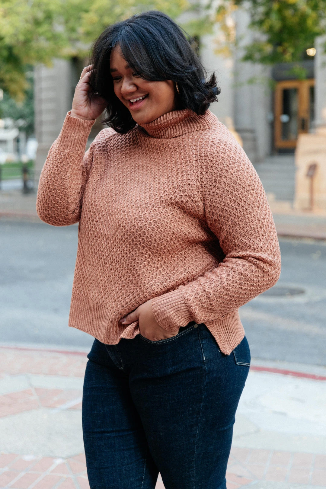 Ave Shops The Kelsey Sweater In Ginger - Cozy Cardigan for Women | Outerwear & Tops 15 Ave Shops The Kelsey Sweater In Ginger