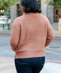 Ave Shops The Kelsey Sweater In Ginger - Cozy Cardigan for Women | Outerwear & Tops 24 Ave Shops The Kelsey Sweater In Ginger