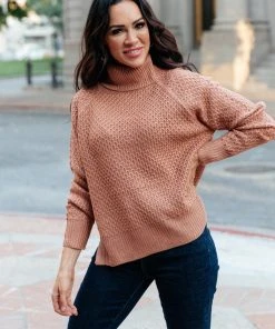Ave Shops The Kelsey Sweater In Ginger