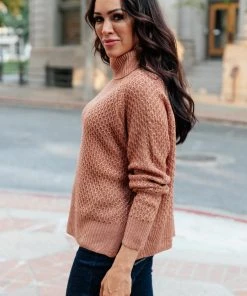 Ave Shops The Kelsey Sweater In Ginger - Cozy Cardigan for Women | Outerwear & Tops 19 Ave Shops The Kelsey Sweater In Ginger