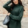 Ave Shops The Kelsey Sweater In Hunter Green