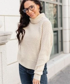 Ave Shops The Kelsey Sweater In Ivory