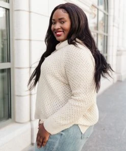 Ave Shops The Kelsey Sweater In Ivory