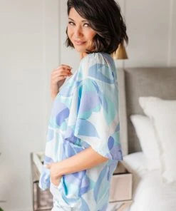 Ave Shops The Tropics Top In Blue Clothing