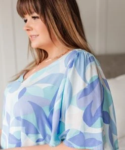 Ave Shops The Tropics Top In Blue Clothing