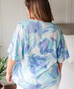 Ave Shops The Tropics Top In Blue Clothing